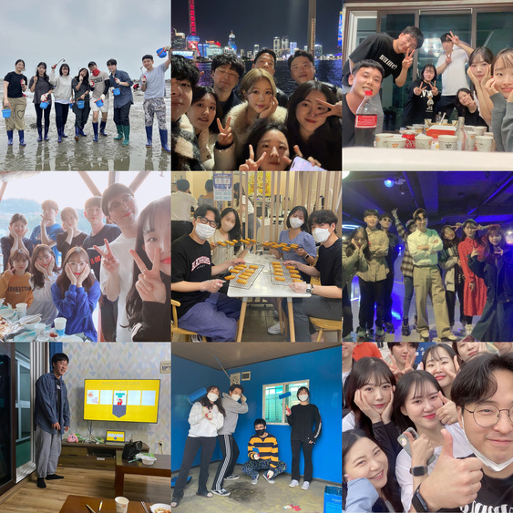 위시리스트의 다양한 여행과 활동 사진을 모은 콜라주